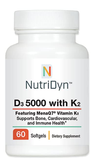 Nutri-Dyn D3 5000 K2 60 gélules souples en vue de face