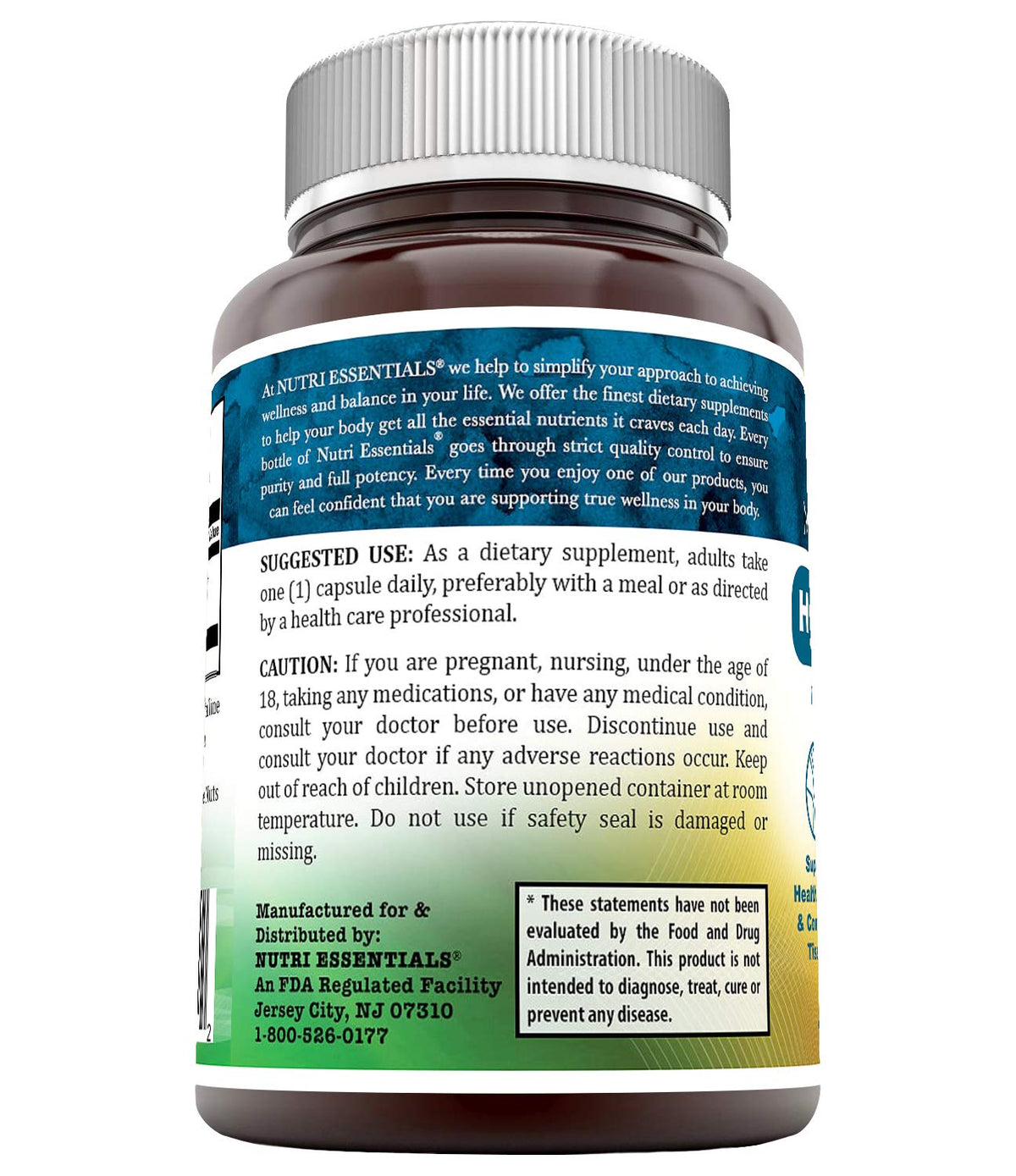 Nutri Essentials Acide Hyaluronique Capsules - Vue de côté