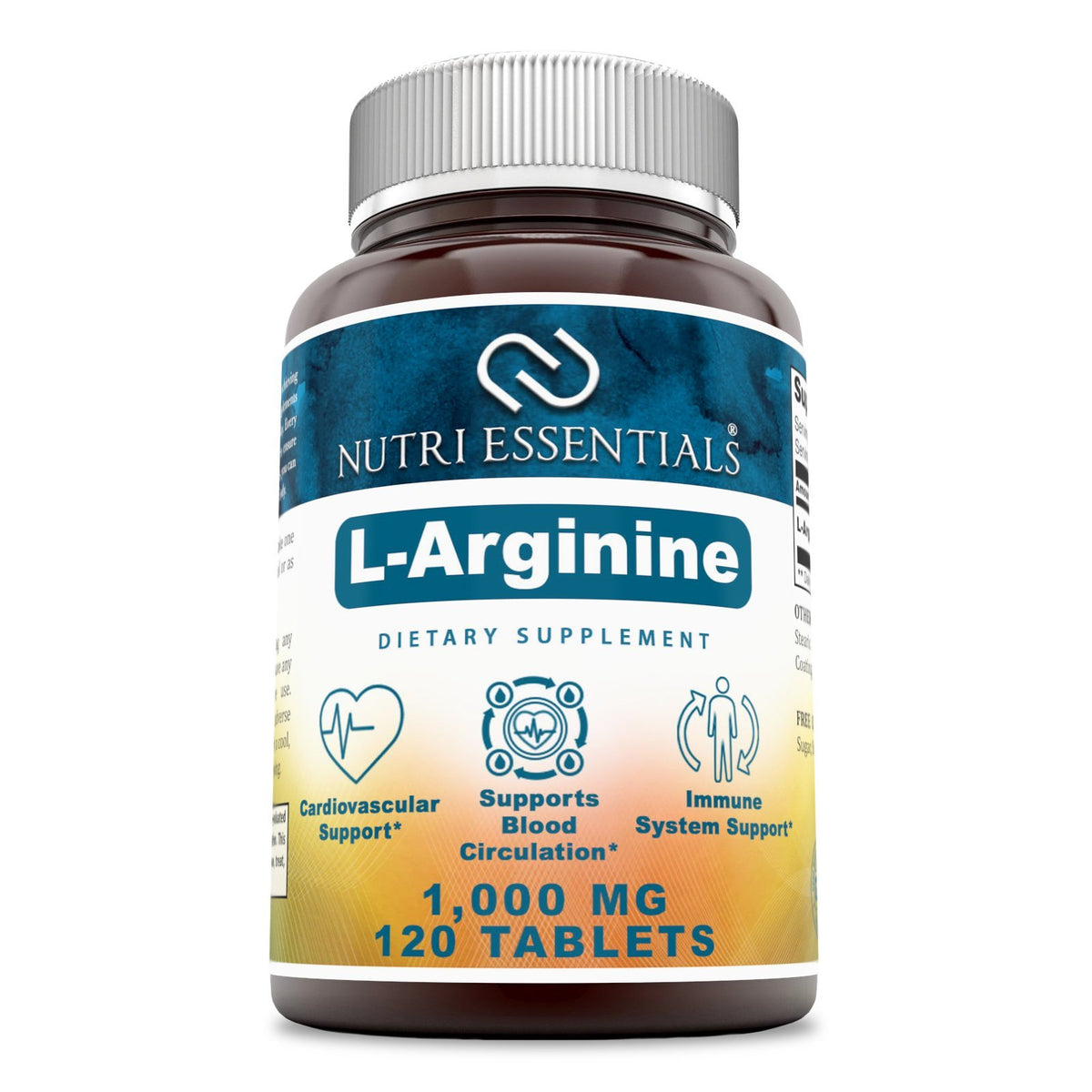 Nutri Essentials L-Arginine 1000 Mg comprimés 120 unités