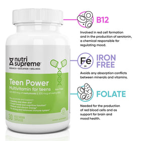NUTRI- Multivitamines Teen capsules sur une table