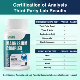 NUTRI POTENTIA Complexe de Magnésium 500mg - emballage ouvert