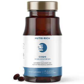 Nutri-Rich CoQ10 100mg gélules molles vue de face avec emballage
