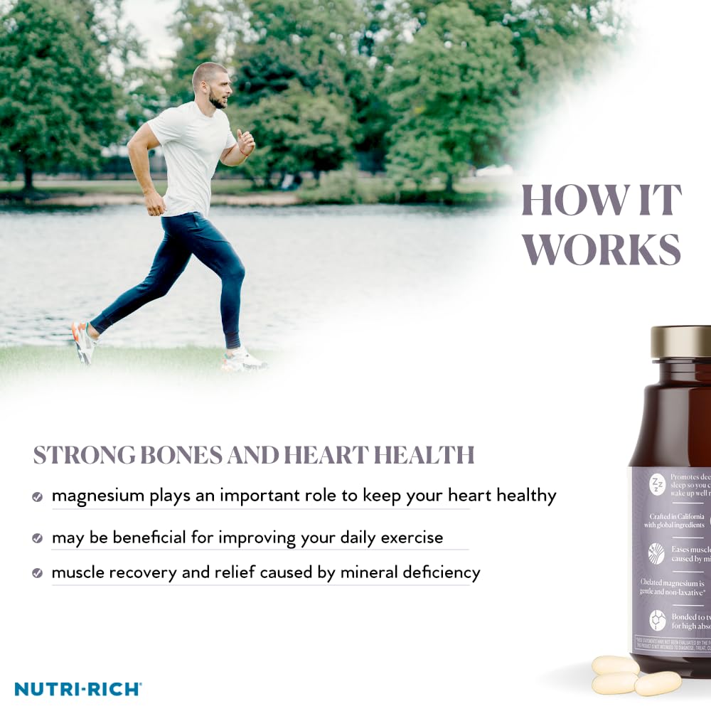 Nutri-Rich Magnésium Glycinate 400mg, angle supérieur du produit