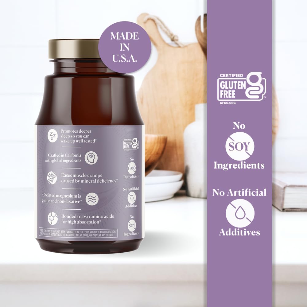 Nutri-Rich Magnésium Glycinate 400mg, gélules sur une table
