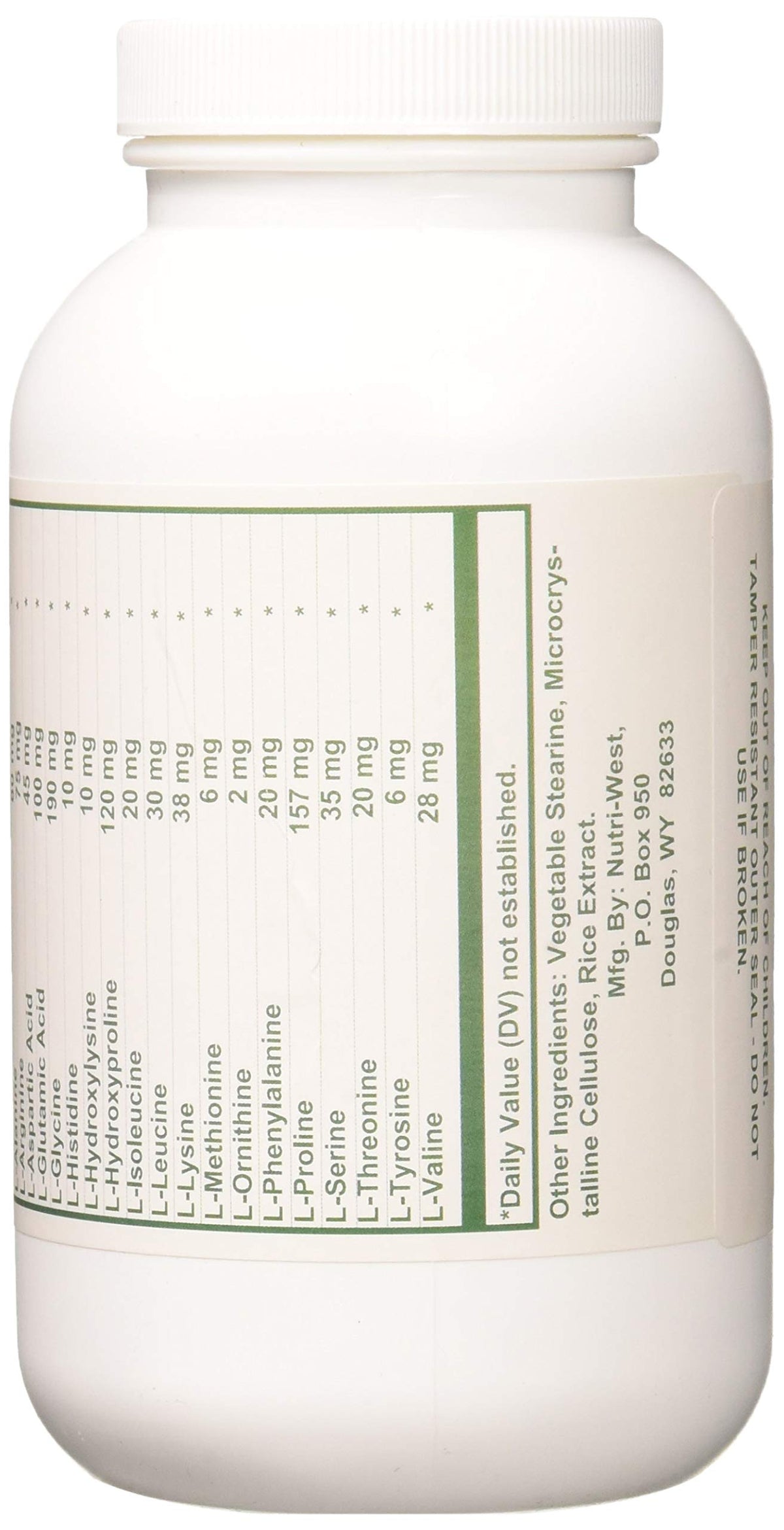 Nutri-West Amino All 240 comprimés avec détail des comprimés