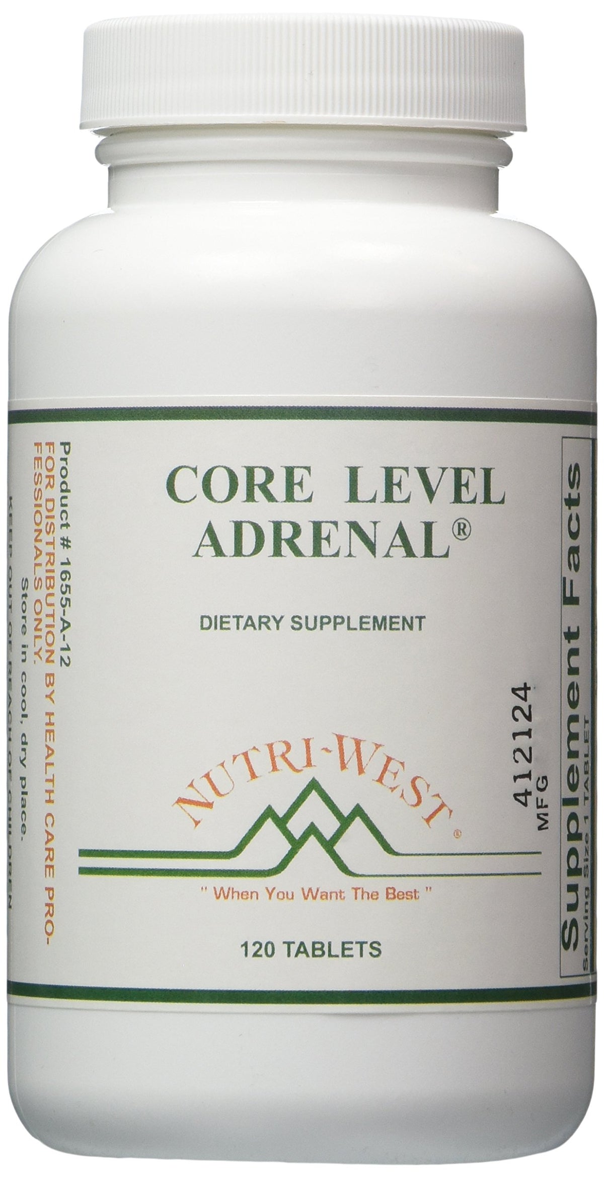 Nutri-West Core Level Adrenal gélules 120 unités en emballage
