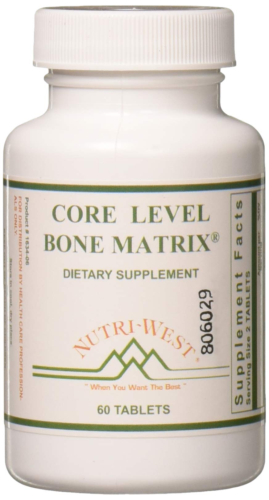 Nutri-West Core Level Bone Matrix 60 comprimés vue avant avec emballage