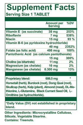 Nutri-West Core Level Thyro comprimés sur une surface blanche