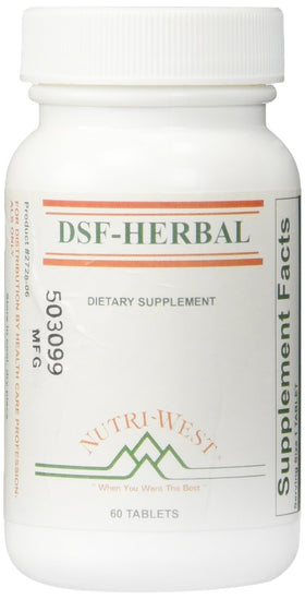 Nutri-West DSF Herbal 60 comprimés vue de face avec emballage