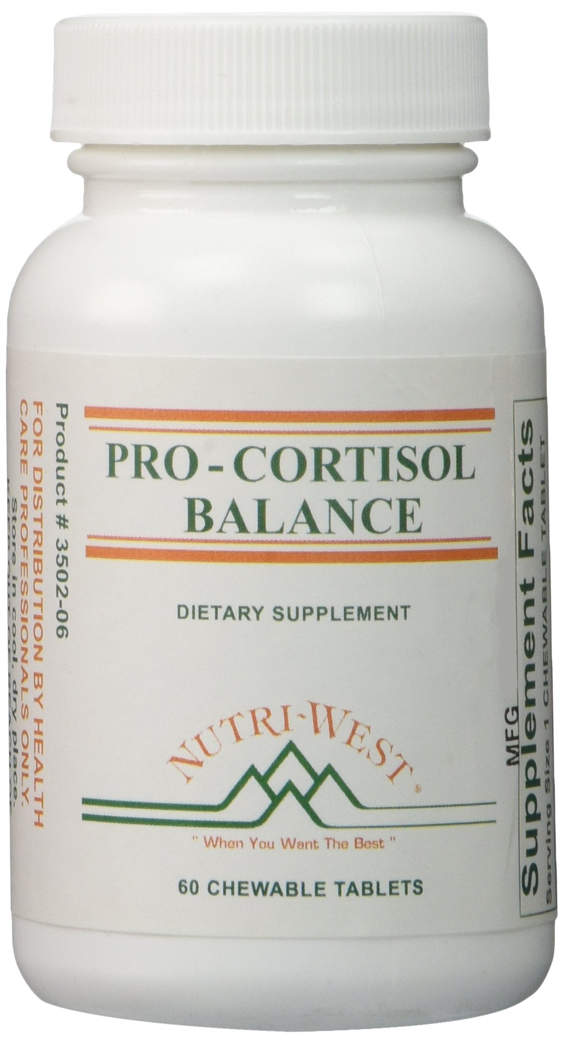 Nutri-West Pro-Cortisol Balance 60 comprimés à mâcher vue de face