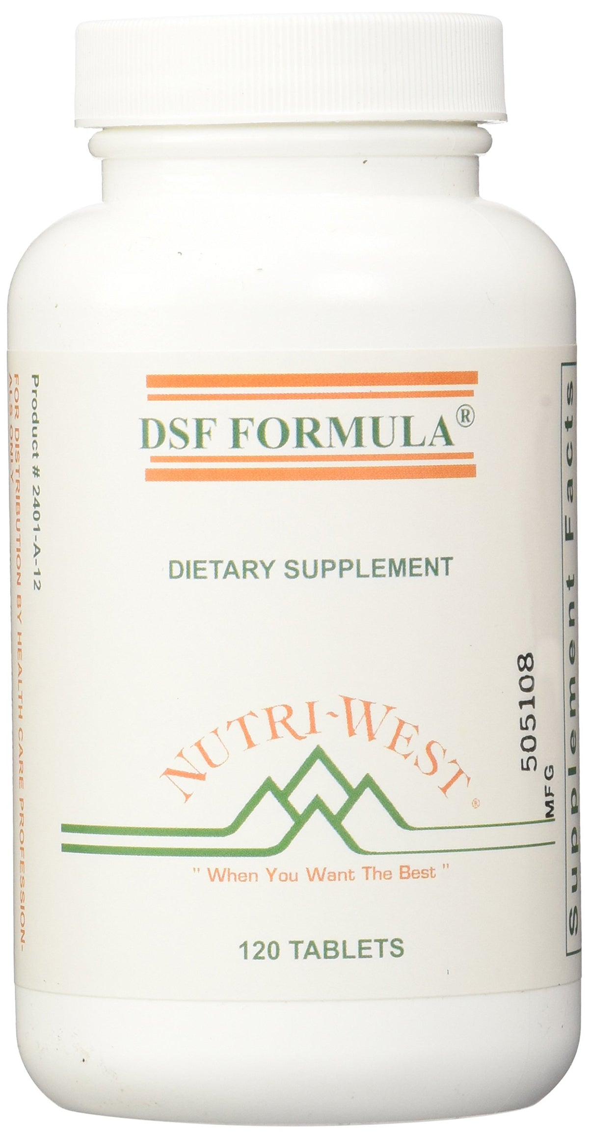 Nutri-West Tablettes DSF 120 Comprimés vue de face