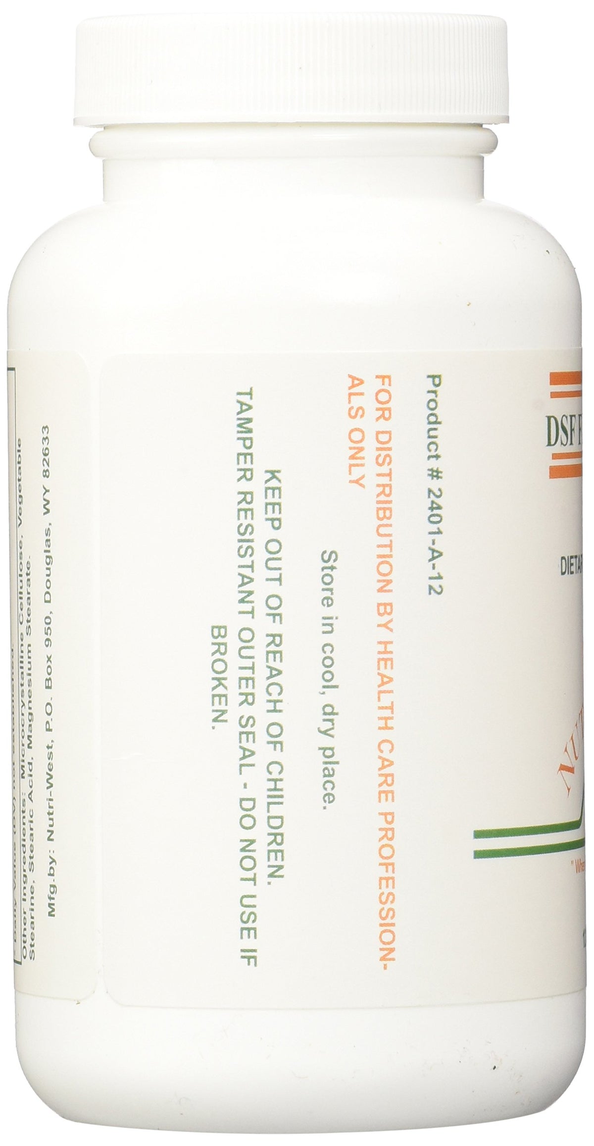 Nutri-West Tablettes DSF emballage et comprimés