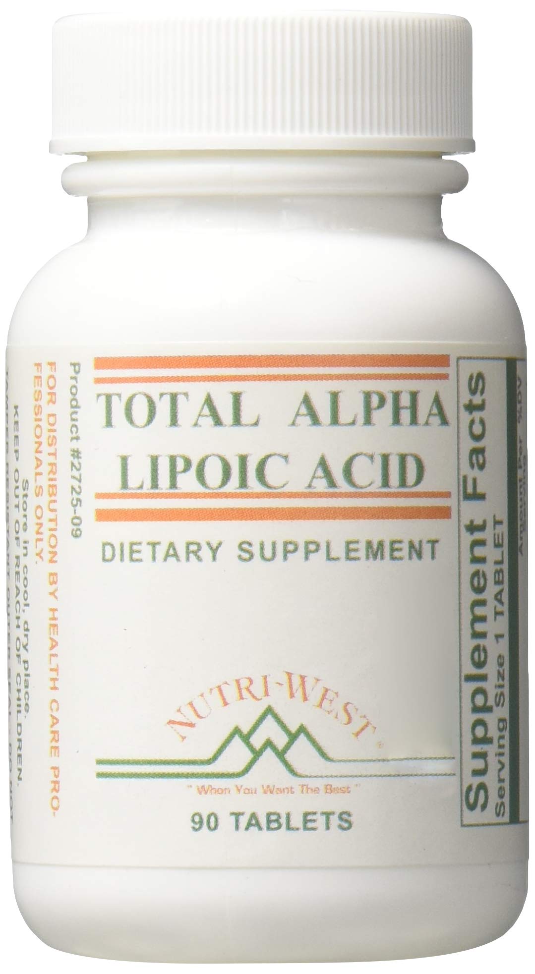 Nutri-West Total Acide Alpha Lipoïque 90 gélules vue avant