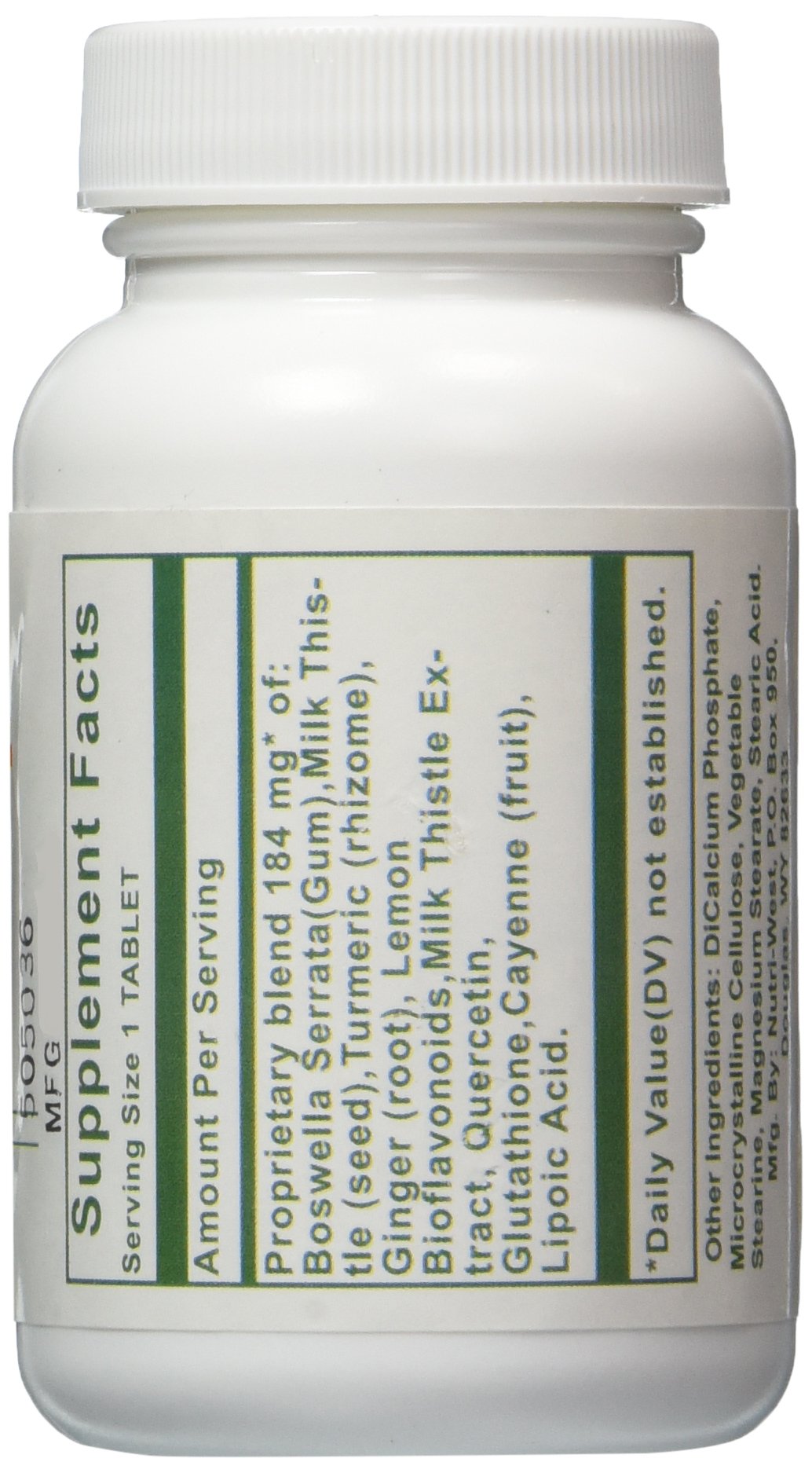 Nutri-West Total Inflam 90 tablettes vue latérale