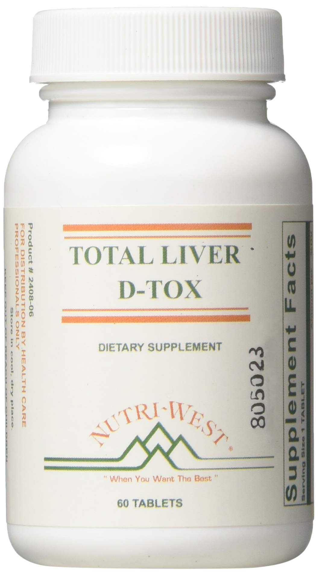 Nutri-West Total Liver-D-Tox 60 gélules vue de face