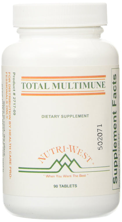 Nutri-West Total Multimune 90 Tablettes vue avant avec étiquette