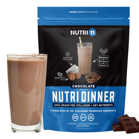 Nutri11 Poudre de Collagène de Nuit 540g vue avant avec étiquette