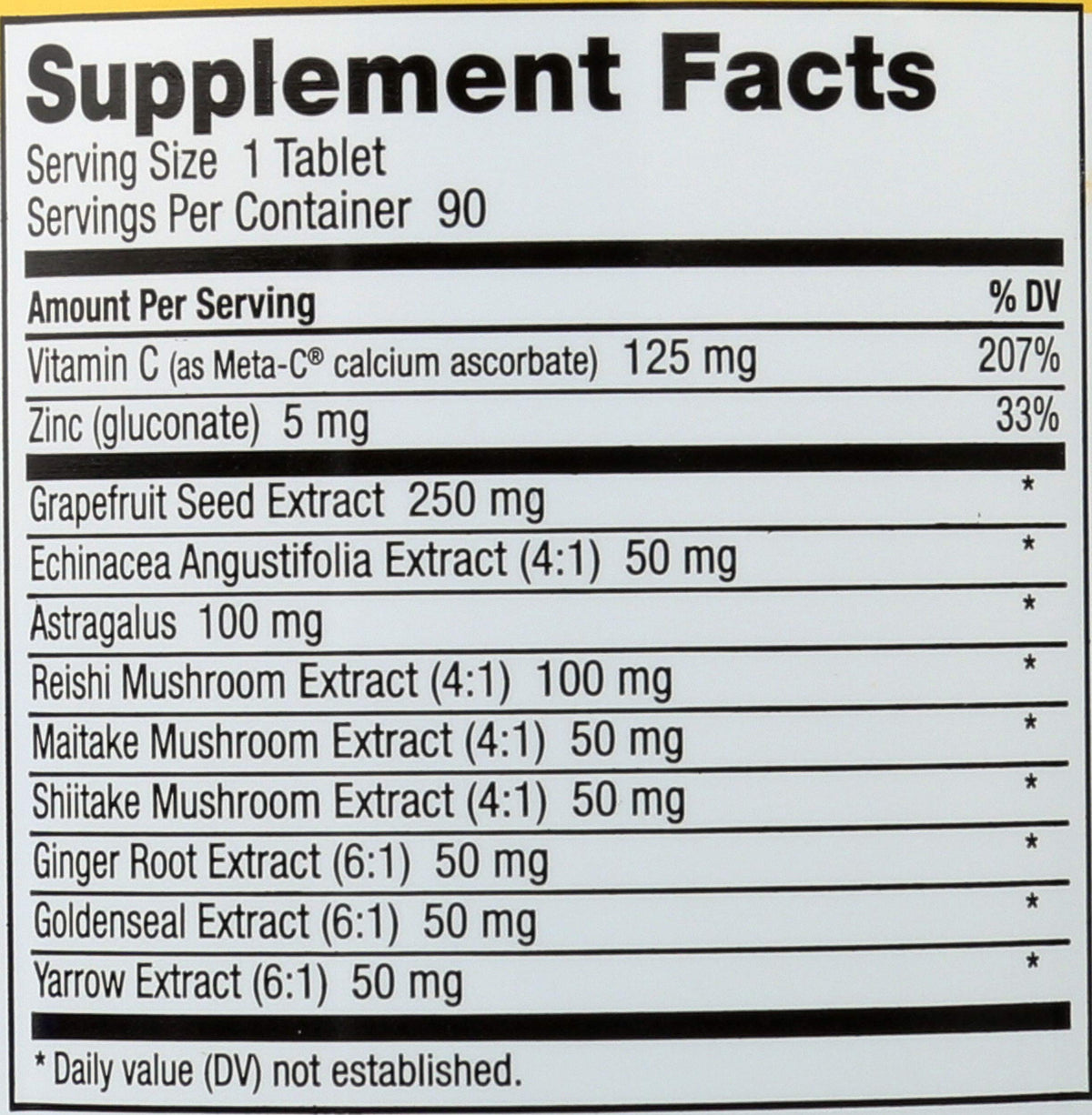 NutriBiotic Defense Plus 90 comprimés avec ingrédients