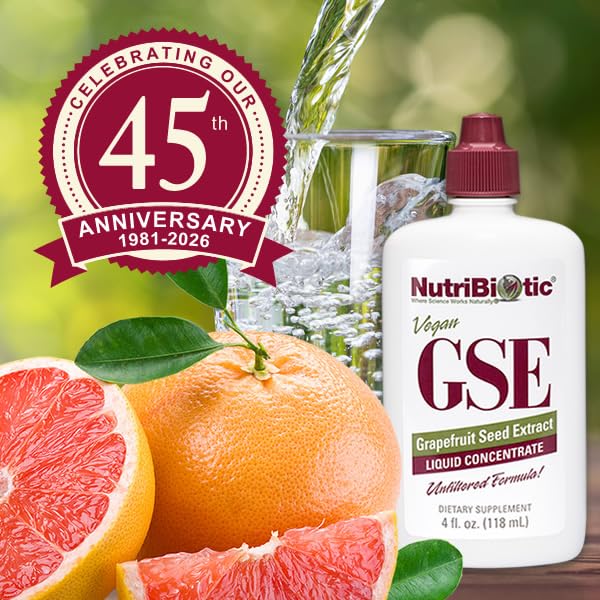 NutriBiotic Extrait de Graines de Pamplemousse 120 ml et fruits frais