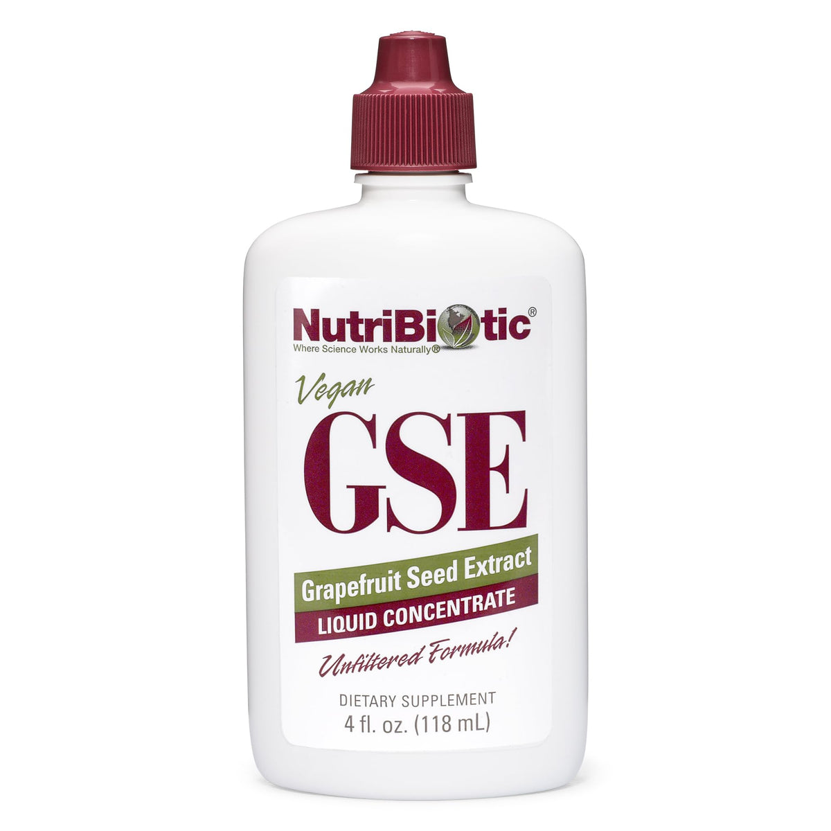 NutriBiotic Extrait de Graines de Pamplemousse 120 ml vue avant