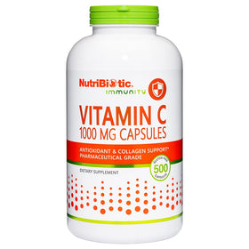 NutriBiotic Vitamine C 1000 Mg 500 capsules flacon avant