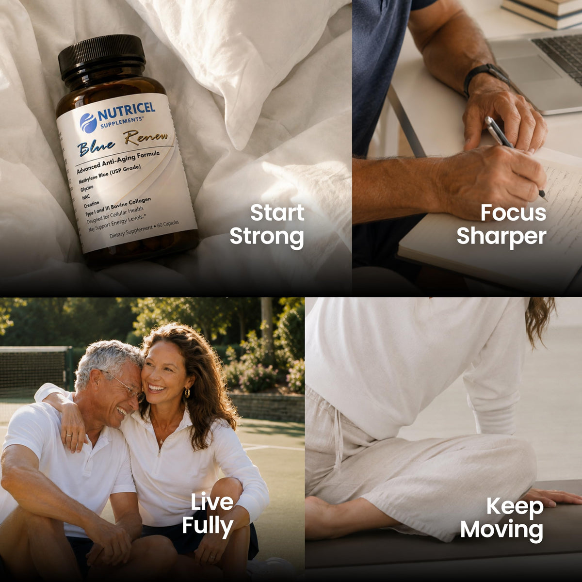 Nutricel Supplements Methylene Blue Capsules with ingredients list