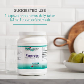 NutriCology Pancreas Natural Glandular 425 mg avec des ingrédients naturels