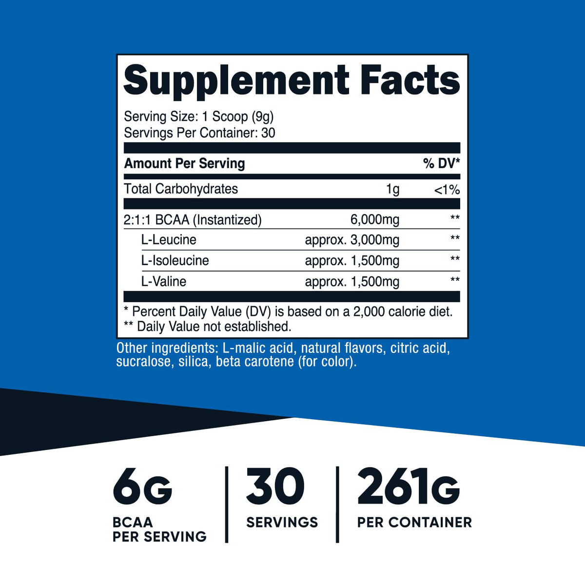 Nutricost BCAA ananas dosette incluse
