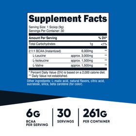 Nutricost BCAA ananas dosette incluse