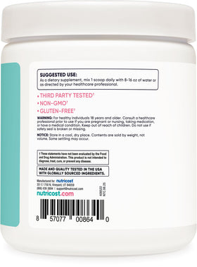 Nutricost BCAA Fraise Citron 6g de BCAA par portion