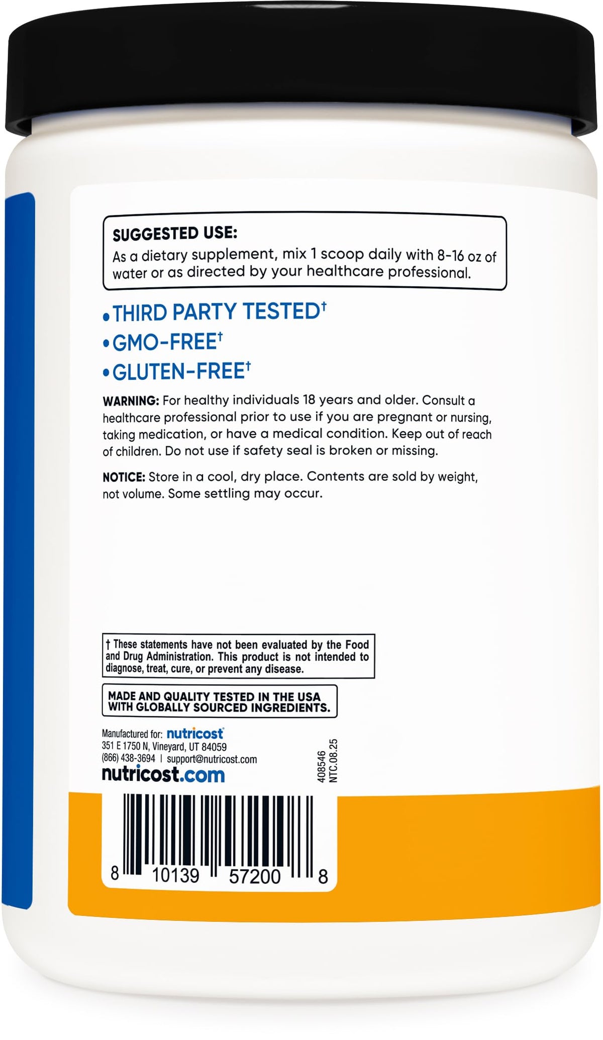 Nutricost BCAA + Hydration Pêche Mangue échantillon prêt à consommer
