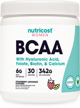 Nutricost BCAA pour Femmes Fraise Citron 30 Portions vue de face