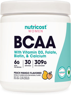 Nutricost BCAA pour Femmes saveur Pêche Mangue vue avant