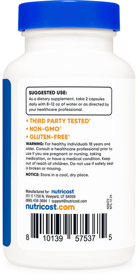 Nutricost Beta Ecdysterone 600mg capsules sur une surface