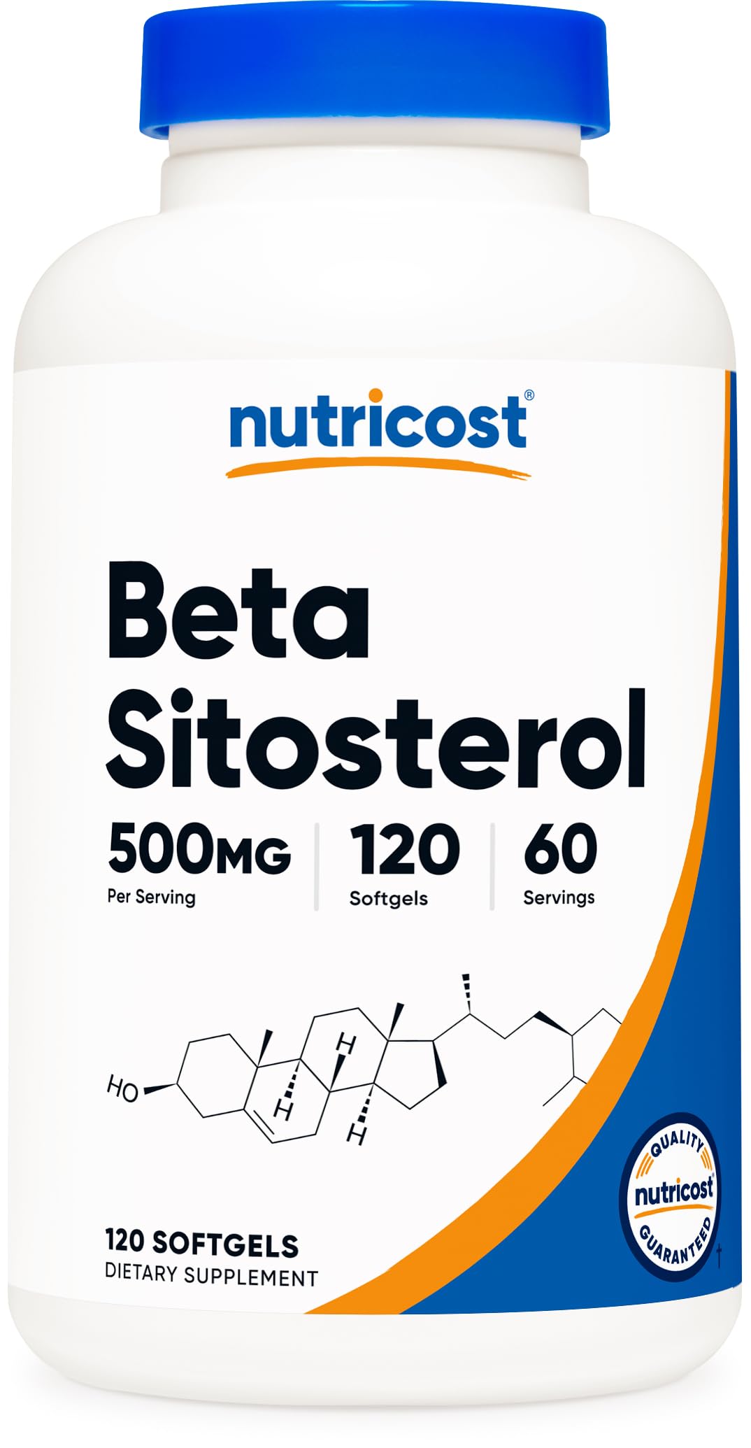 Nutricost Beta Sitosterol 120 capsules, vue de face