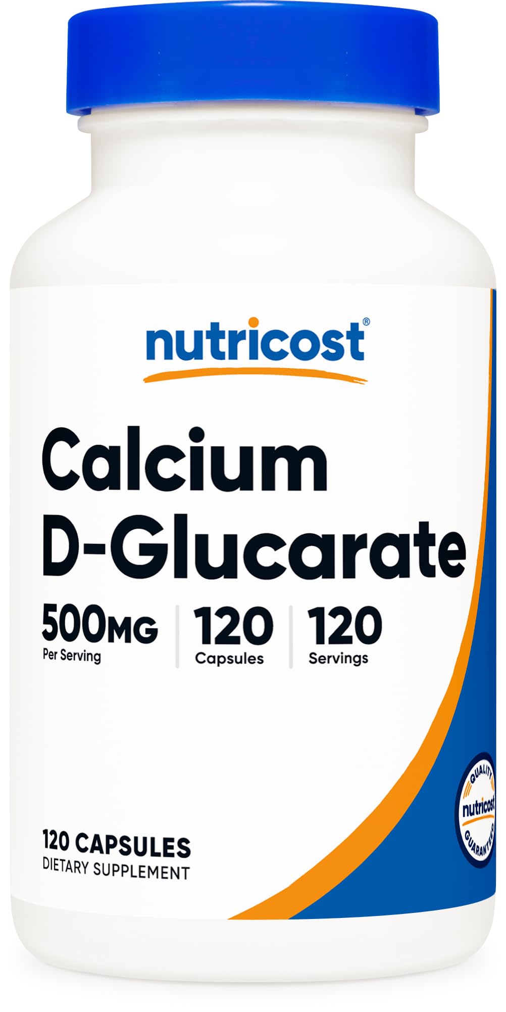 Nutricost Calcium D-Glucarate 500mg boîte de 120 gélules végétariennes