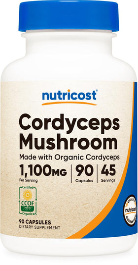 Nutricost Champignon Cordyceps 1100mg 90 capsules avant
