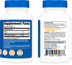 Nutricost Chlorophyll 100mg flacon avec gélules sur une table