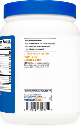Nutricost Citrate de Sodium 2LB, emballage