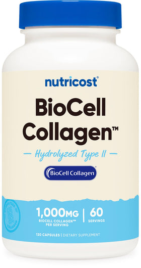 Nutricost Collagène BioCell 120 capsules vue de face