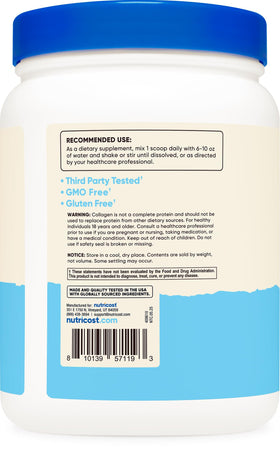 Nutricost Complexe de Protéines Multi-Collagène 590g ingrédients