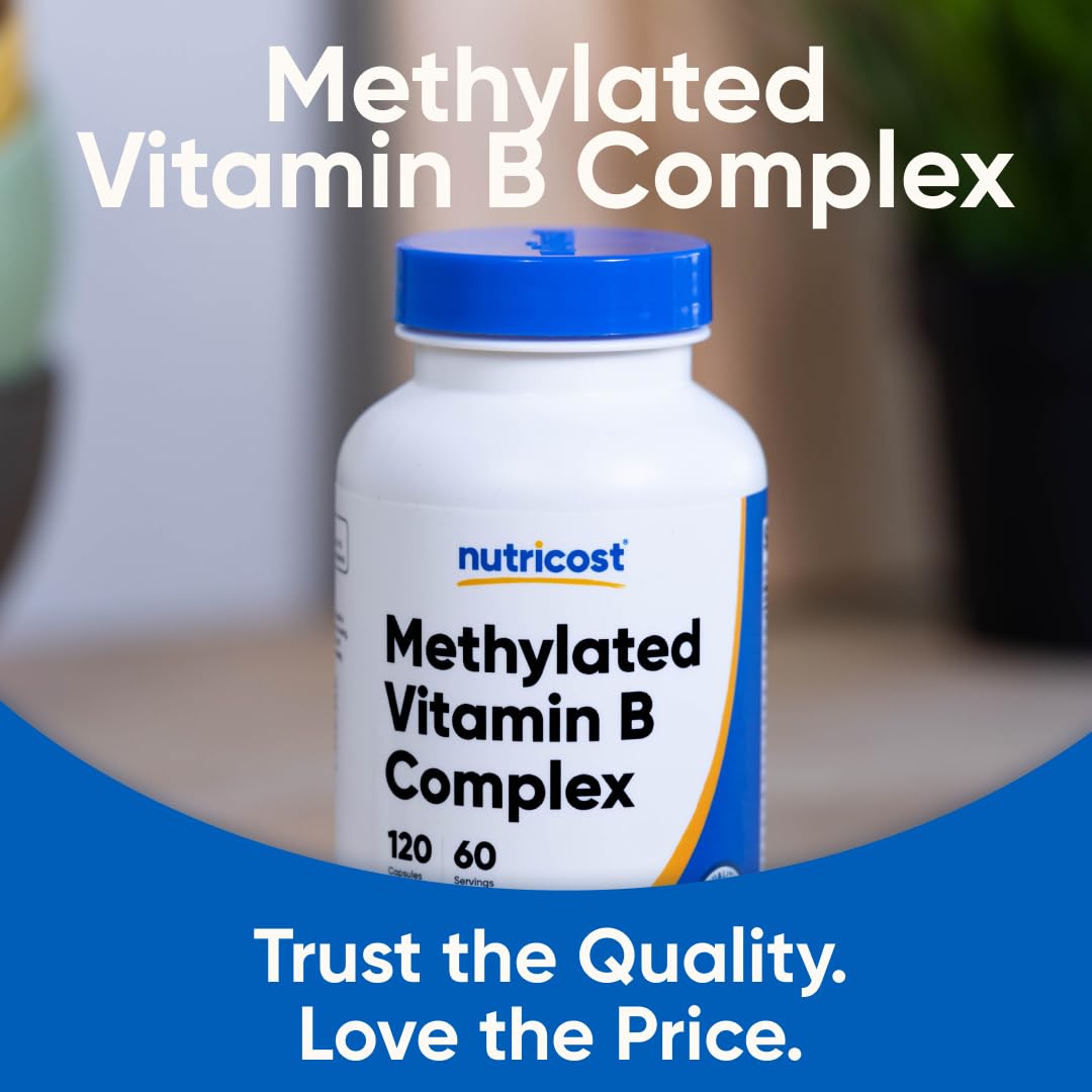 Nutricost Complexe de Vitamines B Methylé, prise de capsules avec de l'eau