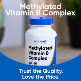 Nutricost Complexe de Vitamines B Methylé, prise de capsules avec de l'eau