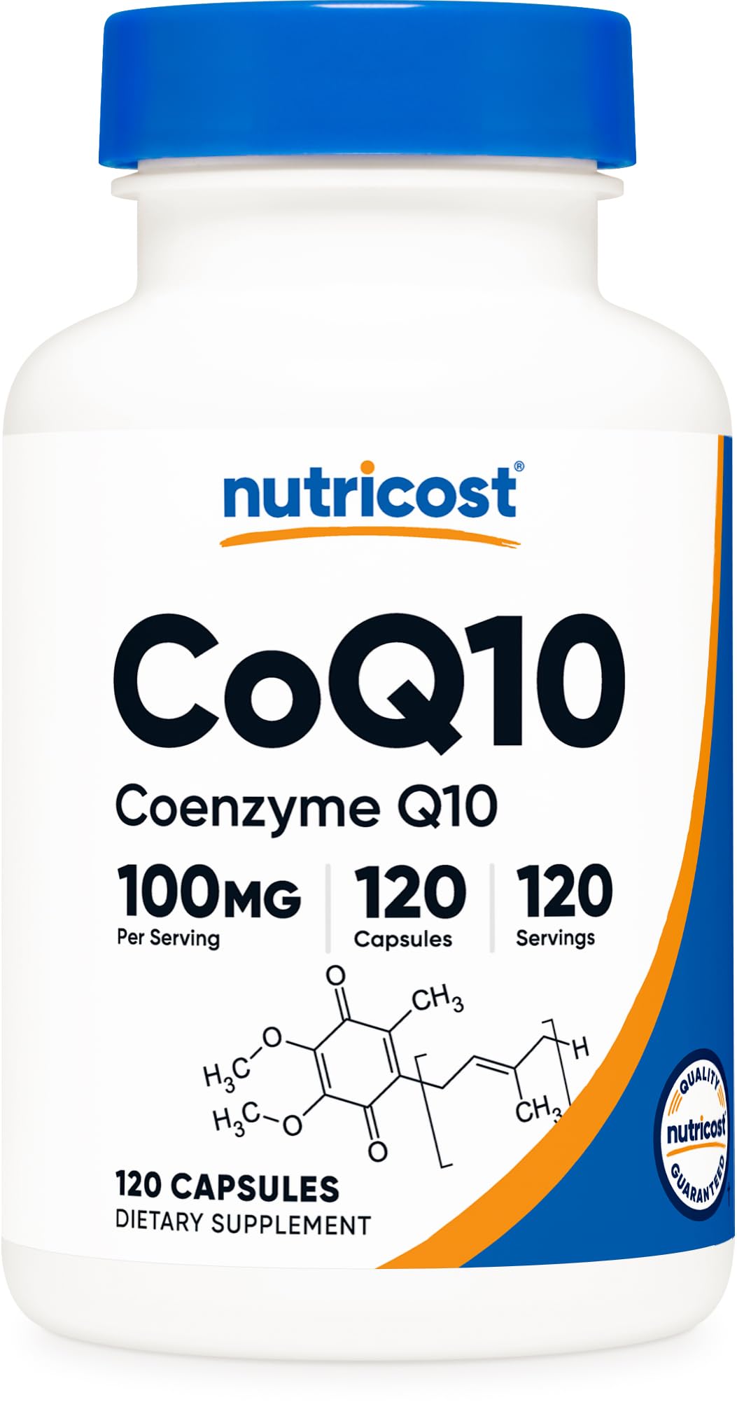 Nutricost CoQ10 100mg flacon de 120 gélules végétariennes
