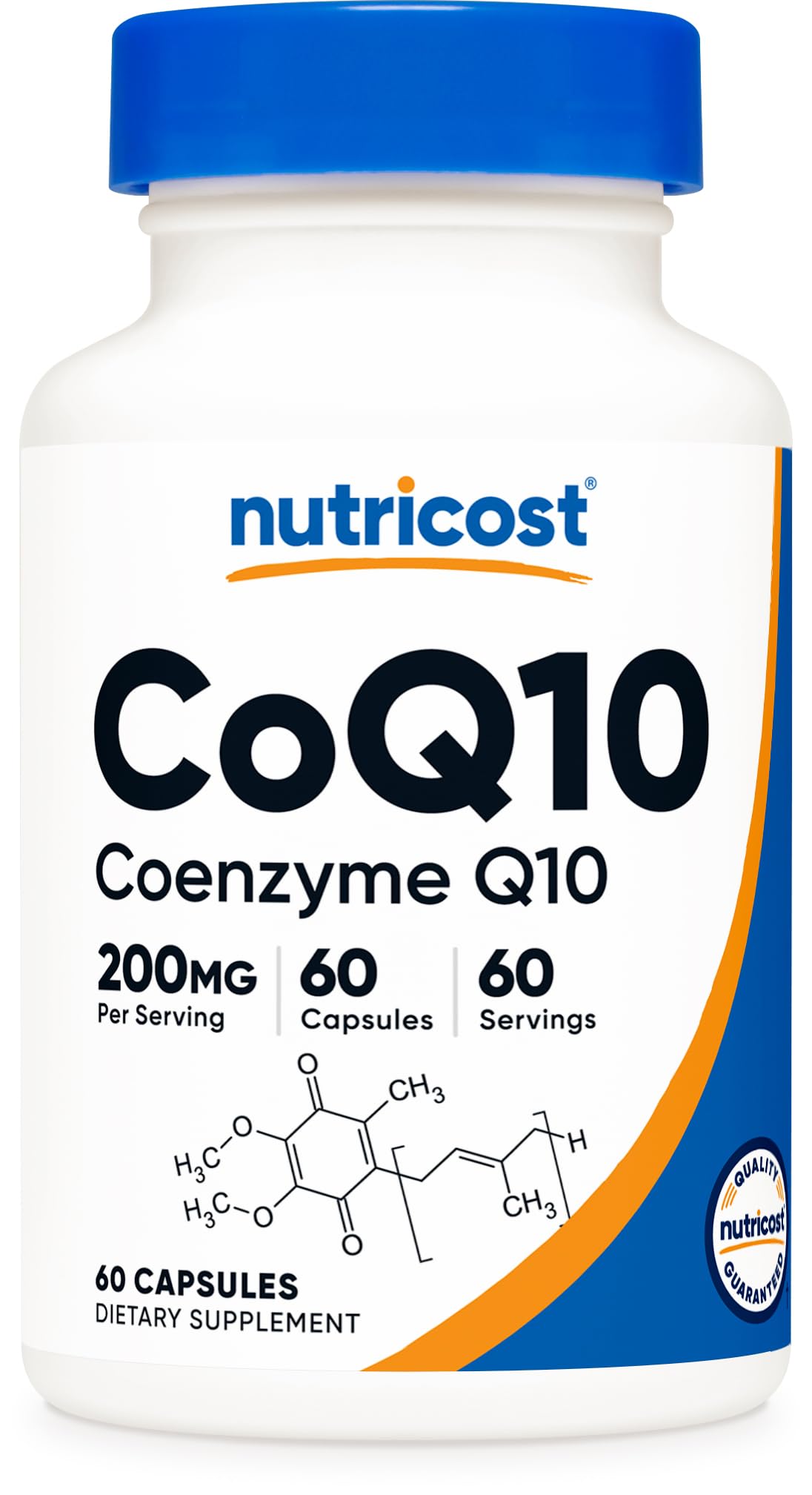 Nutricost CoQ10 200mg flacon de 60 gélules végétariennes