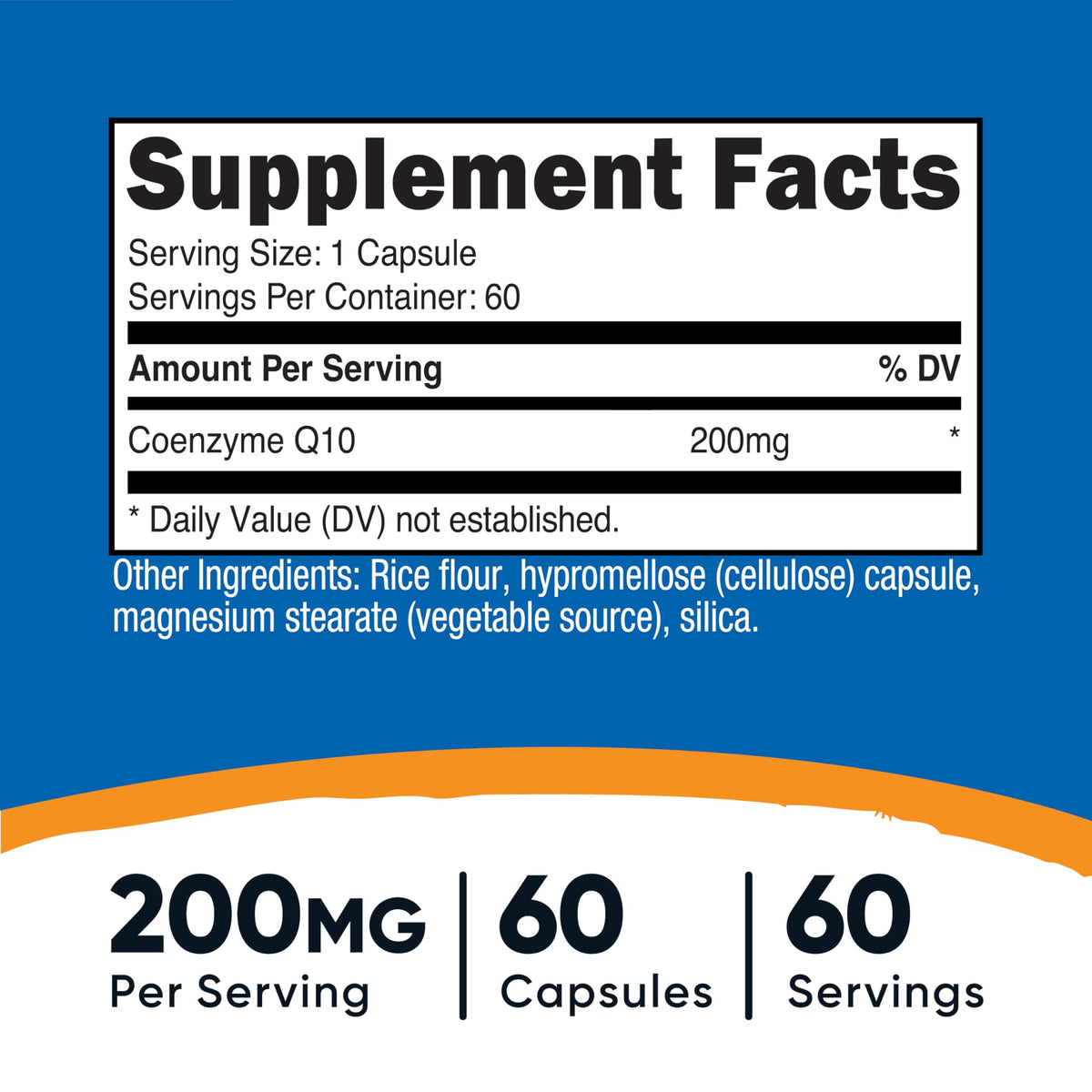Nutricost CoQ10 200mg gélule végétarienne vue de près