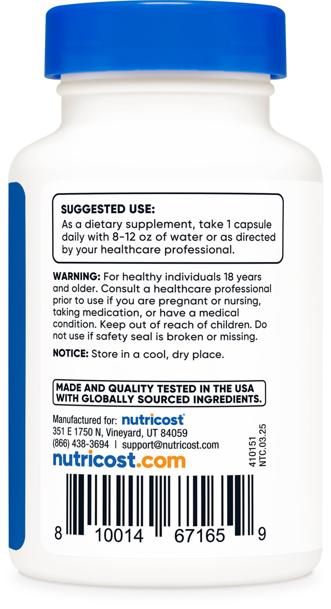 Nutricost CoQ10 200mg gélules sur une table