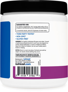 Nutricost Creatine + Aminos Poudre Raisin 30 Portions en poudre