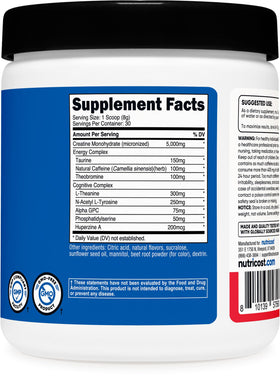 Nutricost Créatine + Énergie, utilisation dans un shaker