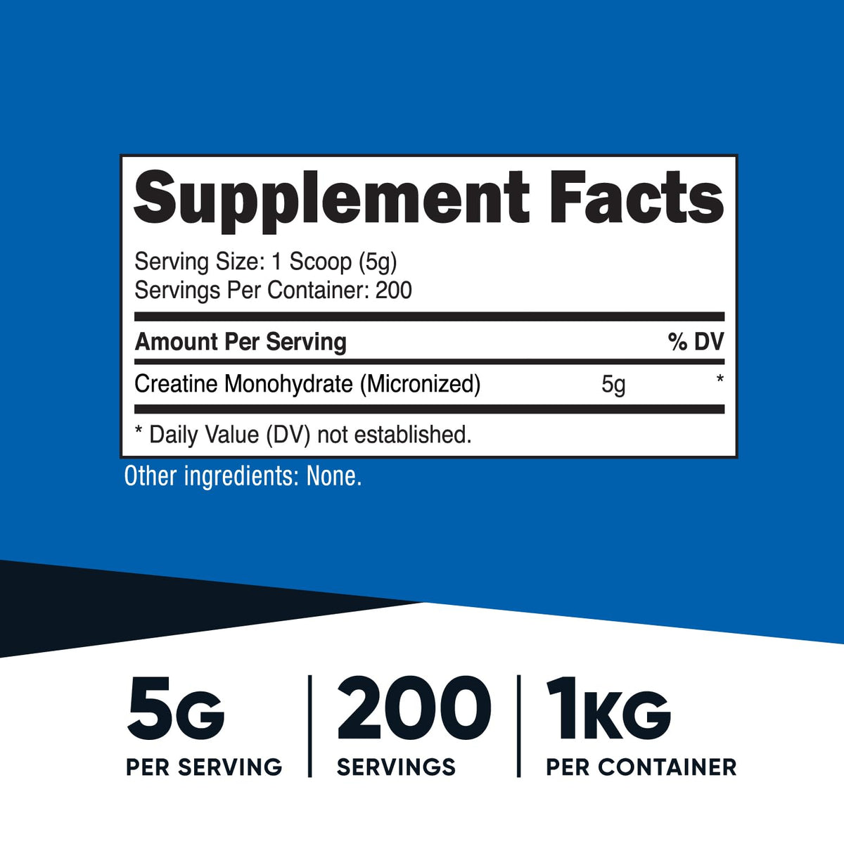 Nutricost Créatine Monohydrate 1 KG avec cuillère incluse